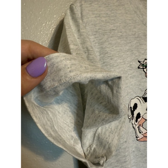 Vintage Single Stitch T Shirt Graphic Medium 90s USA Made Cows With Sunglassess - Picture 7 of 8